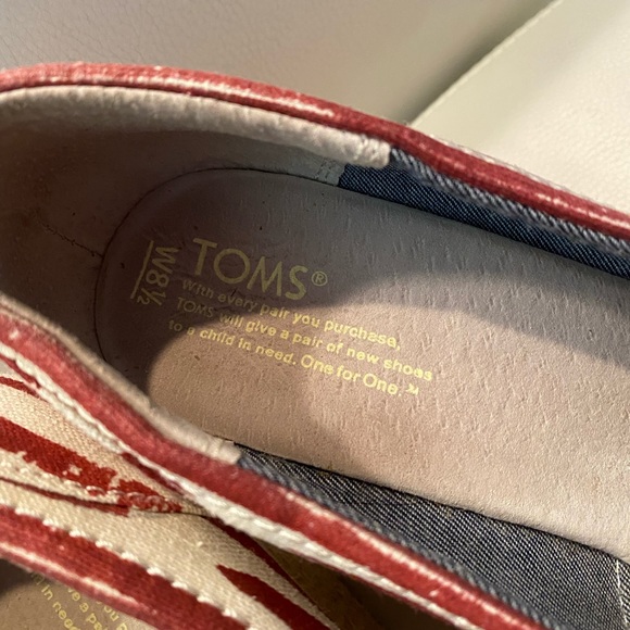 TOMS espadrille style peep toe pumps - Picture 8 of 9